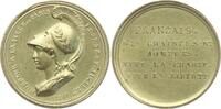 Frankreich, Königreich Vergoldete Bronzemedaille Louis Philippe I., Honneur a la ville / Francais nos chaines sont rompues -