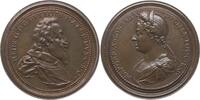 Lothringen, Herzogtum Bronzemedaille v. Saint-Urbain, auf Heinrich II. 1608 - 1624 u. Gemahlin Margarita von Gonzaga -
