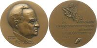 Finnland, Stadt Helsinki Bronzemedaille v. Essi Renvall, auf den Arzt und Biochemiker Paavo Simola, 1902 - 1961 -