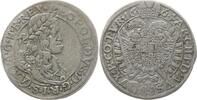 RDR, Haus Habsburg 15 Kreuzer Leopold I., 1657 - 1705, Wien, Löwenkopfschulter und Kreuzrosette nach REX -