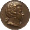 Österreich, 1. Republik Einseitige Bronzemedaille von Arnold Hartig, a.d. 175 Geburtstag von Wolfgang Amadeus Mozart, 1756 - 1791 -