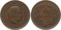 Portugal, Königreich 10 Reis Carlos I., 1889 - 1908 -