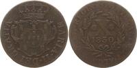 Portugal, Königreich, Azoren, Terceira 10 Reis Maria II., 1828 - 1833 -