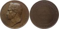 Belgien, Königreich Vulkanit - Medaille Leopold I., 1831 - 1865, v. Dargent, auf sein 25. Regierungsjubiläum -