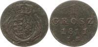 Sachsen, Königreich, Polen, Herzogtum Warschau 1 Grosz (Cu Groschen) Friedrich August I., als Herzog von Warschau, 1807 - 1815 -