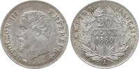 Frankreich, Kaiserreich 20 Centimes Napoleon III., 1852 - 1870, Paris -