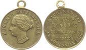 Frankreich, Kaiserreich Kleine tragbare Messingmedaille Napoleon III., 1852 - 1870, Hochzeit mit Eugénie de Montijo -