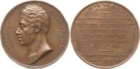 Frankreich, Königreich, Stadt Paris Bronzemedaille Charles X., 1824 - 1830, Hommage des Forts de la Halle au Roi Charles X -