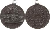 Schweiz - Thurgau, Stadt Frauenfeld Tragbare Bronzemedaille Eidgenössisches Schützenfest (Tir fédéral), Stadtansicht darüber 2 Wappen -