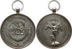 Belgien, Königreich, Antwerpen, Stadt Borgerhout Tragbare versilberte Bronzemedaille Leopold II., 1865 - 1909, v. Grielens, Landwirtschaftsausstellung, Bienenkorb -