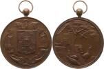 Belgien, Königreich, Antwerpen, Stadt Borgerhout Tragbare versilberte Bronzemedaille Leopold II., 1865 - 1909, v. Baetes, Maatschappi het Neerhof, Preismedaille -