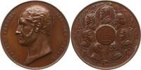 Belgien, Königreich, Brüssel, Stadt Große Bronzemedaille Leopold I., 1831-1865, v. Jouvenel, Gründung der Académie Royale de Médecine -