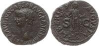 Römische Kaiserzeit, Rom As Claudius, 41 - 54, Büste n.l. / Libertas steht n.r., hält Pileus -