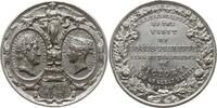 Großbritannien, Königreich Zinnmedaille Victoria, 1837-1901, v. Allen & Moore, Staatsbesuch Louis Philippe in London -