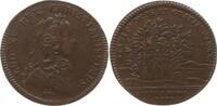 Frankreich, Königreich Bronze - Jeton Louis XV., 1715 - 1774, Sign.: I.B., TRÉSOR ROYAL, STABIT HONOS ET GRATIA VIVAX -