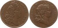 Frankreich, Königreich, Stadt Paris Bronze - Jeton Louis XV., 1715 - 1774, Sign. I.D.V., auf Louis XIV., LUDOVICUS MAGNUS REX -