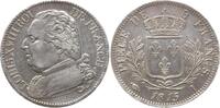 Frankreich 5 Francs Louis XVIII., 1814, 1815-1824, Limoges, Jz. im Stempel aus 1814 geändert -