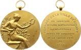 Belgien, Königreich, Wallonien, Stadt Dinant Tragbare vergoldete Bronzemedaille Hommage de la Ville de Dinant, Fêtes et Concerts de la Saison d'Été de 1934 -