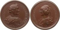 Lothringen, Herzogtum Bronzemedaille v. Saint-Urbain, Herzog Gerhard v. Elsaß, 1048 - 1070, u. Gemahlin Hedwig -