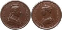 Lothringen, Herzogtum Bronzemedaille v. Saint-Urbain, Herzog Theobald II., 1303-1312 u. Gemahlin Isabella v. Rumigny -