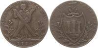 Großbritannien, Schottland, Edinburgh 1/2 Penny Token George III., 1760 - 1820, Thomas & Alexander Hutchinson, St. Andreaskreuz -