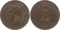 Frankreich, Kaiserreich 10 Centimes Napoleon III., 1852 - 1870, Rouen -