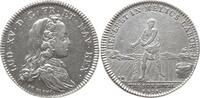 Frankreich, Königreich Silber - Jeton Louis XV., 1715-1774, v. Le Blanc, TRÉSOR ROYAL, REFERET IN MELIUS LABOR -