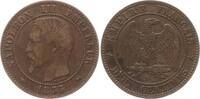 Frankreich, Kaiserreich 2 Centimes Napoleon III., 1852 - 1870, Rouen, Mzz. Chien -