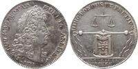 Frankreich, Königreich, Normandie, Stadt Rouen Silber - Jeton Louis XIV., 1643 - 1715, Monnaie de Rouen, Waage über Spindelpresse -