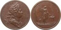 Pfalz - Kurlinie zu Neuburg Bronzemedaille Johann Wilhelm, 1690 - 1716, v. Saint-Urbain, a.s. Verdienste um die Religion -