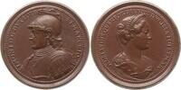 Lothringen, Herzogtum Bronzemedaille v. Saint-Urbain, auf Simon I., 1115 - 1139 u. Gemahlin Adelheid von Querfurt -