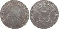 Frankreich, Königreich 1/4 Ecu aux insignes Louis XIV., 1643 - 1715, Riom -