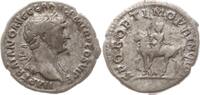 Römische Kaiserzeit, Rom Denar Trajan, 98-117, Bel., drap. Büste n.r. / Kaiser zu Pferde hält Victoria u. Speer -