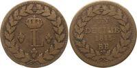 Frankreich Decime Louis XVIII., 1814, 1815-1824, Blocus de Strasbourg, Punkt hinter 1814 u. DÉCIME -
