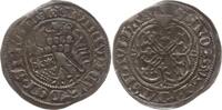 Hessen, Landgrafschaft Zweischildgroschen Ludwig II., 1458 - 1471, Malterserkreuz, C-R-V, Umschriftenvar. fehlt bei Schütz -