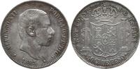 Philippinen 50 Centavos de Peso Alfonso XII., 1874 - 1885, Manila -