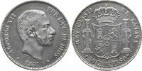 Philippinen 50 Centavos de Peso Alfonso XII., 1874 - 1885, Manila -