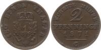Preußen, Königreich 2 Pfennig Wilhelm I., 1861 - 1888, Frankfurt -