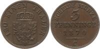 Preußen, Königreich 3 Pfennig Wilhelm I., 1861 - 1888, Frankfurt -