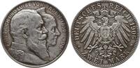 Deutsches Kaiserreich, Großherzogtum Baden 2 Mark Friedrich I., 1856 - 1907, Goldene Hochzeit -