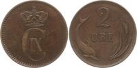 Dänemark, Königreich 2 Öre Christian IX., 1863 - 1906 -
