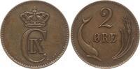 Dänemark, Königreich 2 Öre Christian IX., 1863 - 1906 -