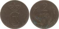 Dänemark, Königreich 2 Öre Christian IX., 1863 - 1906 -