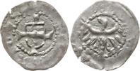 Grafschaft Tirol Vierer Friedrich IV., 1406 - 1439, Meran, Bindenschild auf Kreuz / Adler -