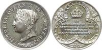 Großbritannien, Königreich Zinnmedaille Victoria, 1837-1901, ohne Signatur, Diamond Jubilee, Krone im Dreipass -