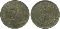  1918 Weissenburg - Zink 1918 (Funck 589.3) Rand geriffelt 50 Pfennig ss-vz 7,00 EUR  + 5,50 EUR frais d'envoi