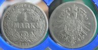  1881 G 1 Mark schön 10,00 EUR  + 5,50 EUR frais d'envoi