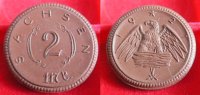  1921 2 Mark Sachsen f.prägefrisch 17,50 EUR  + 5,50 EUR frais d'envoi