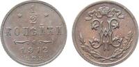  1/2 Kopeken Russland Nikolaus II  1912 Bankfrisch