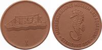 DDR Porzellanmedaille (braun), Meereskundliches Museum und Aquarium, Stralsund -